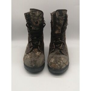 Pro Line Boots Mens Green Camo 8 Hunting Work Shoes Sturdy Thinsulate 61601BU